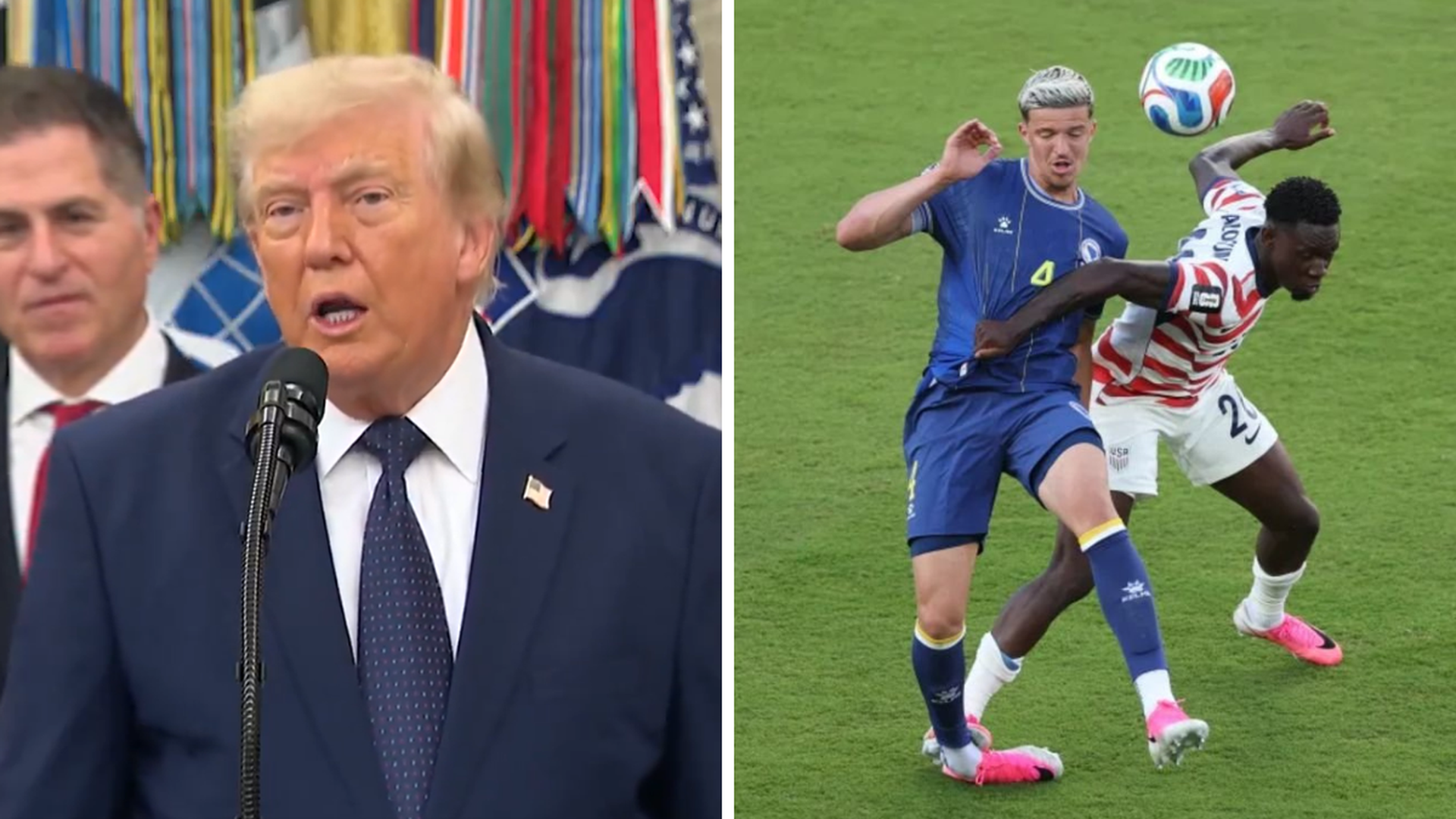Donald Trump, sobre la roja a Folarin Balogun Donald Trump, sobre la roja a Folarin Balogun