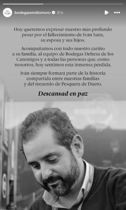 El homenaje de Bodegas Emilio Moro a Iván Sanz