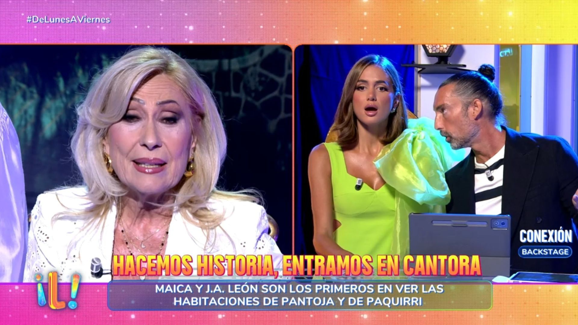 El lapsus de Maica Benedicto con Rosa Benito y Rocío Jurado: "¿Sois familia?" El lapsus de Maica Benedicto con Rosa Benito y Rocío Jurado: "¿Sois familia?"