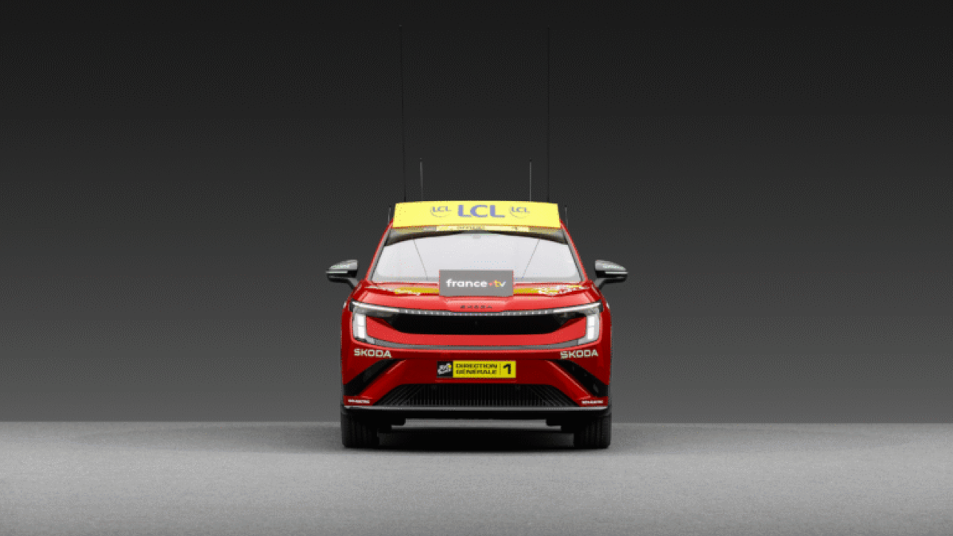 El nuevo Skoda Peaq, el Coche Rojo del Tour 2026 El nuevo Skoda Peaq, el Coche Rojo del Tour 2026