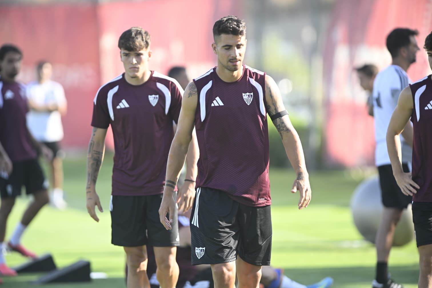 Fabio Cardoso, en la primera sesión del Sevilla