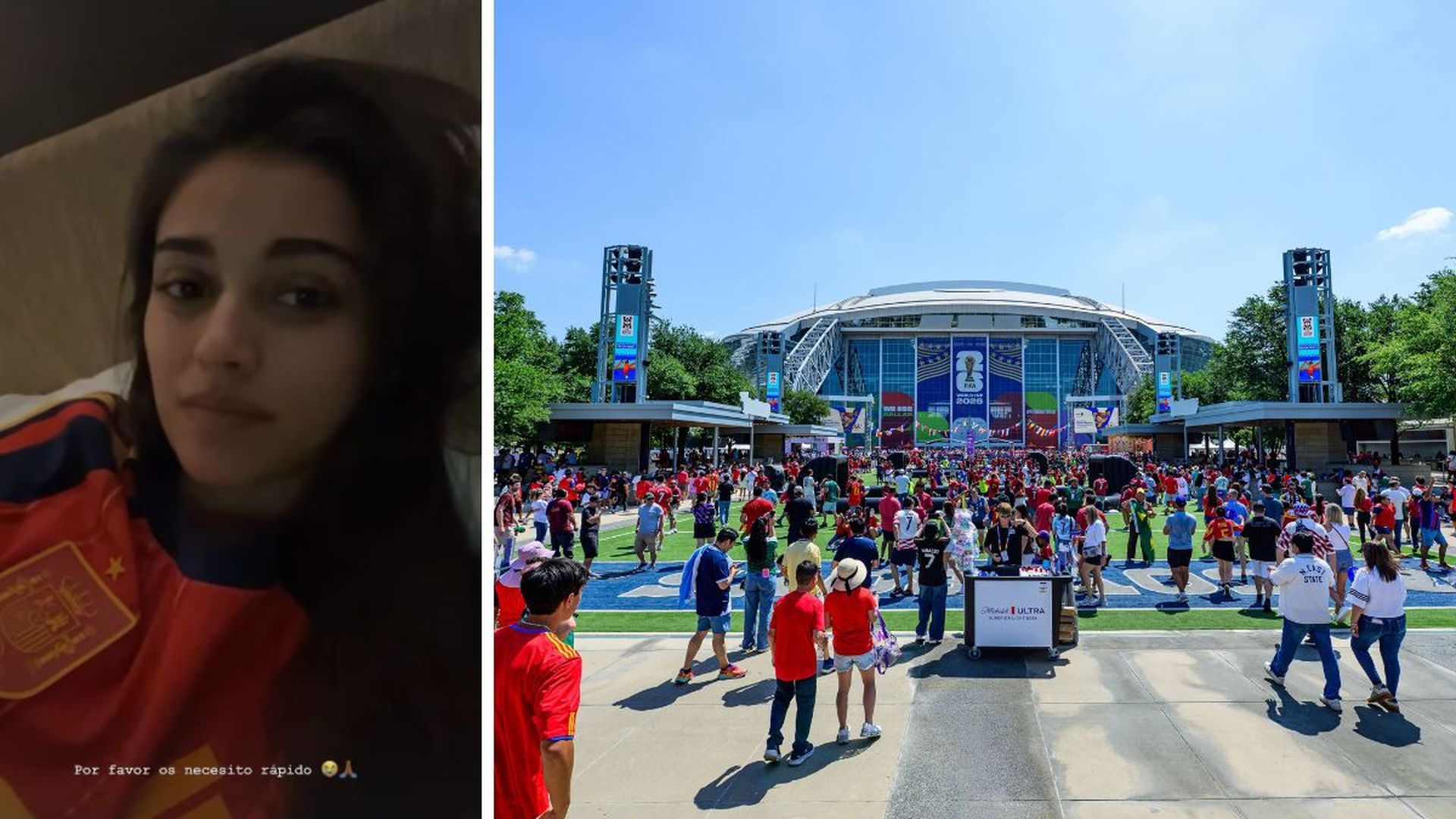 Ines García, pareja de Lamine Yamal, pide ayuda a la gente de Dallas por la comida Ines García, pareja de Lamine Yamal, pide ayuda a la gente de Dallas por la comida