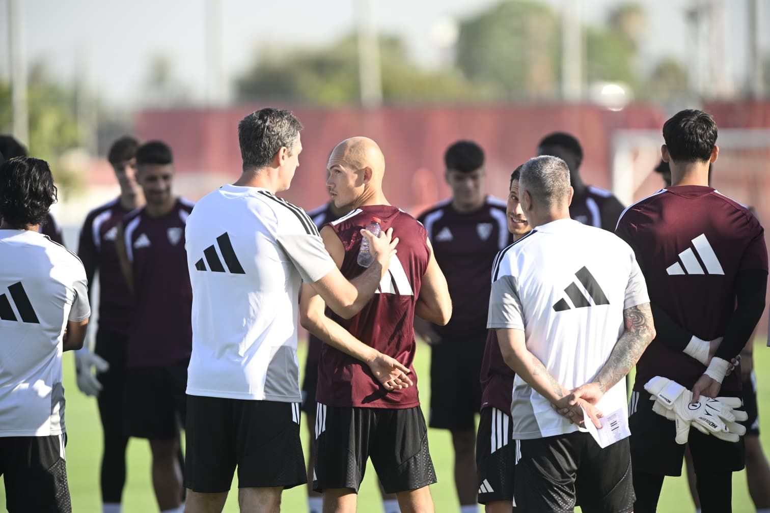 La primera sesión del Sevilla