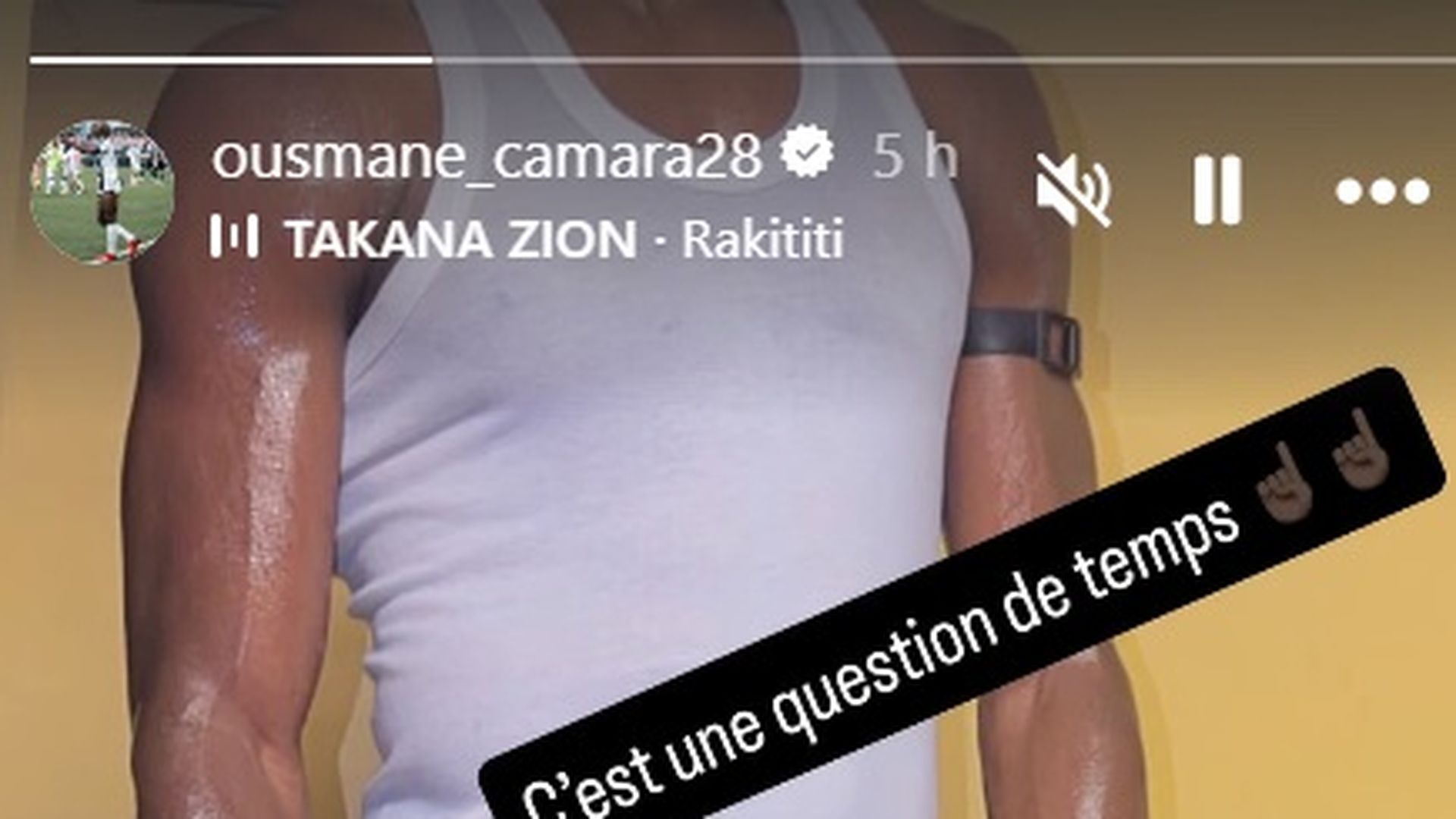 Ousmane Camara en redes sociales