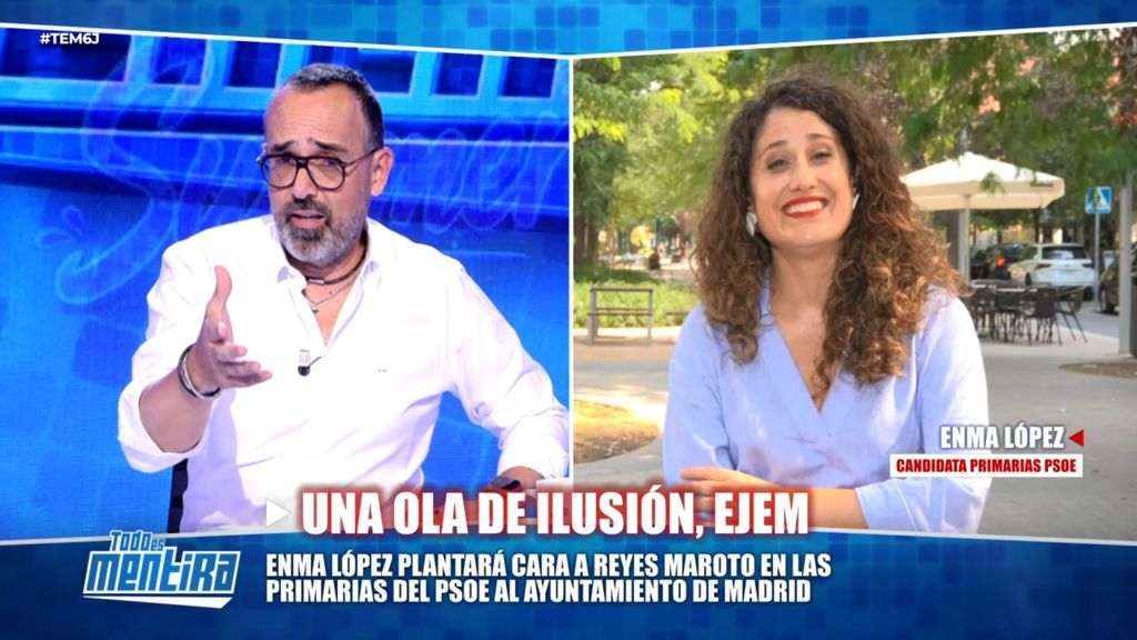 Risto Mejide, a Enma López al evadir las preguntas de 'TEM': "Tengo un detector anti-mitines que me salta enseguida"
