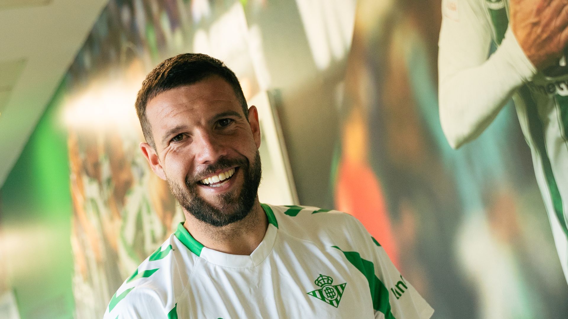 Aitor Ruibal, en los reconocimientos del Betis