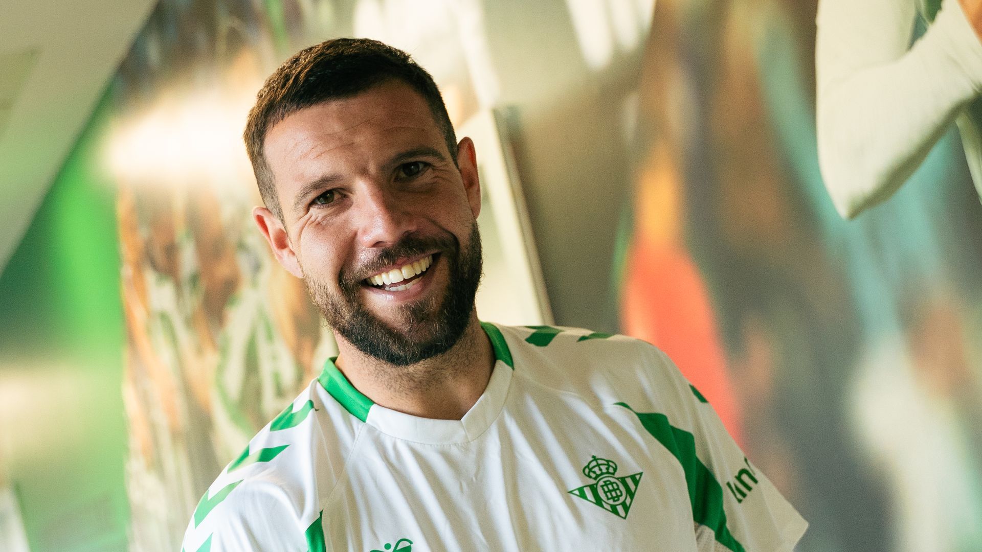 Aitor Ruibal, en los reconocimientos del Betis