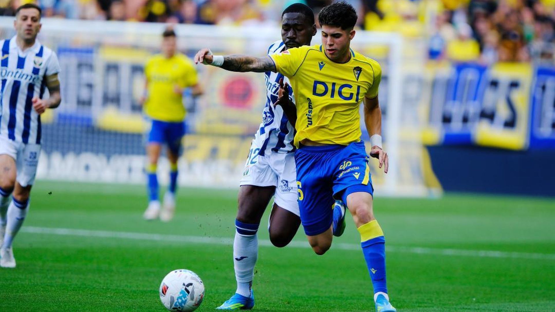 Antoñito Cordero, en un partido del Cádiz