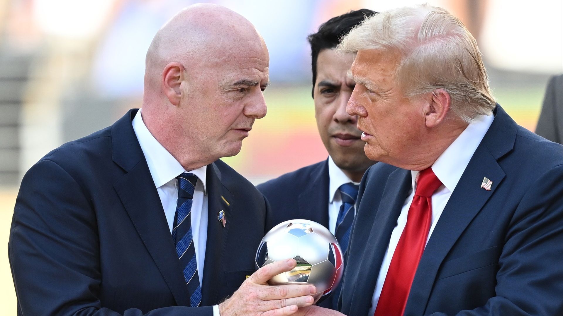 Donald Trump y Gianni Infantino en la final del Mundial de Clubes 2025 Donald Trump y Gianni Infantino en la final del Mundial de Clubes 2025