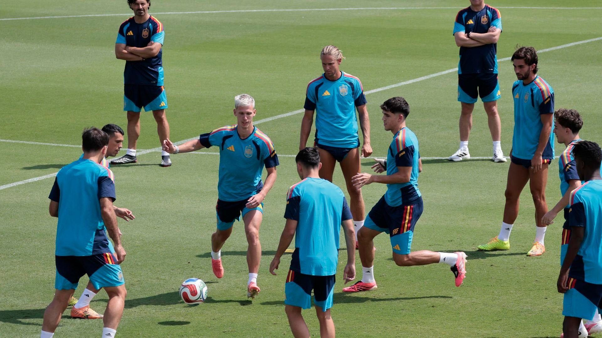 Entrenamiento de la selección española Entrenamiento de la selección española