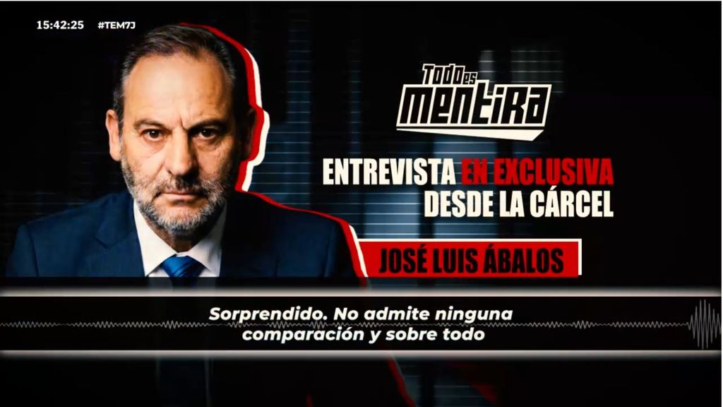 Exclusiva | Ábalos rompe su silencio desde la cárcel en una entrevista con 'Todo es mentira': "La denuncia del PP nunca debió ser tramitada"