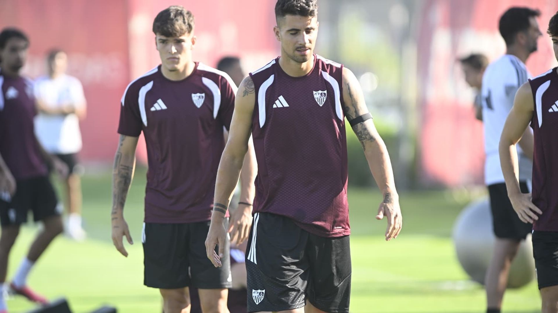 Fabio Cardoso, en la primera sesión del Sevilla