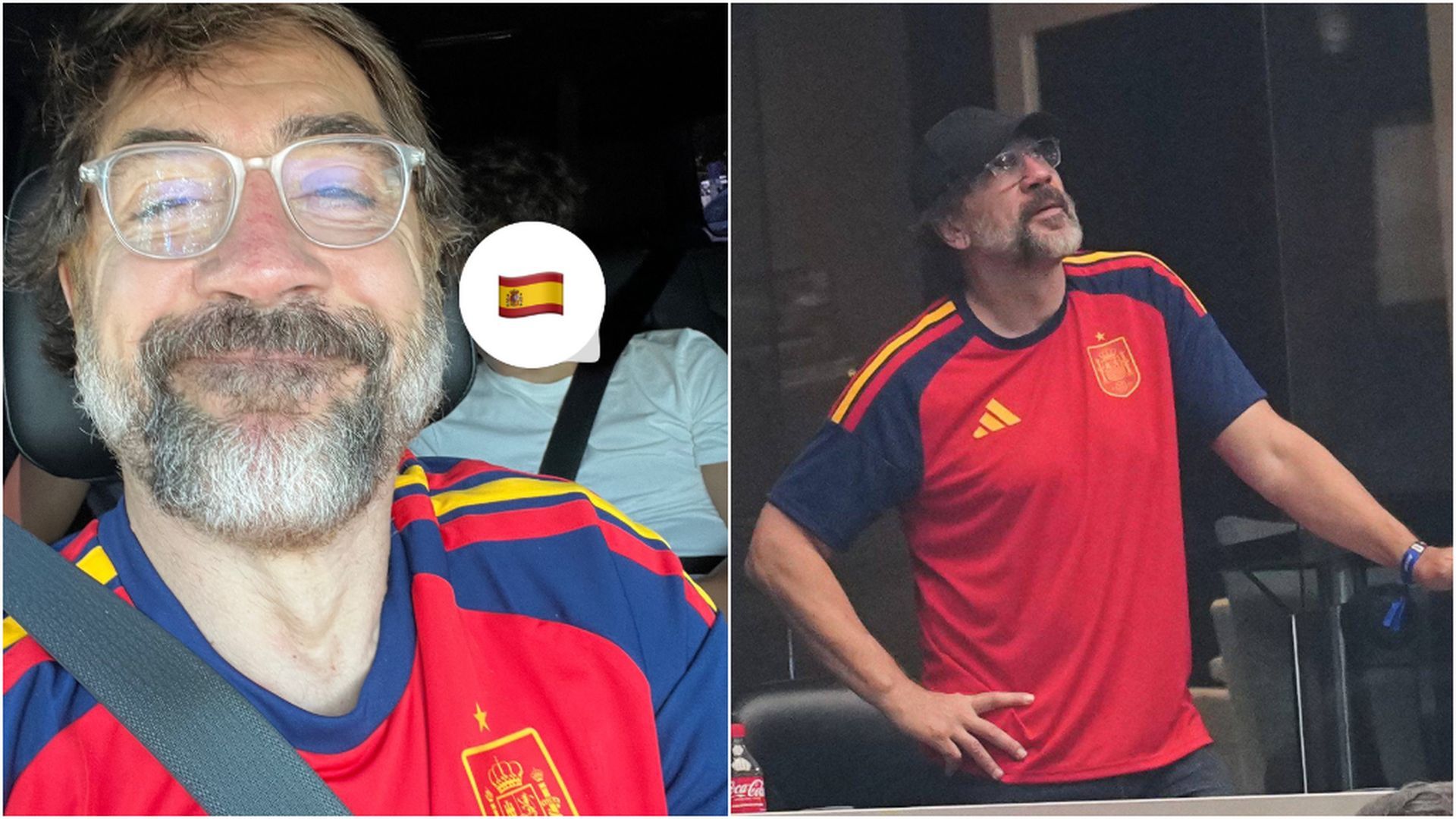Fotomontaje de Javier Bardem con la camiseta de la Selección Española Fotomontaje de Javier Bardem con la camiseta de la Selección Española