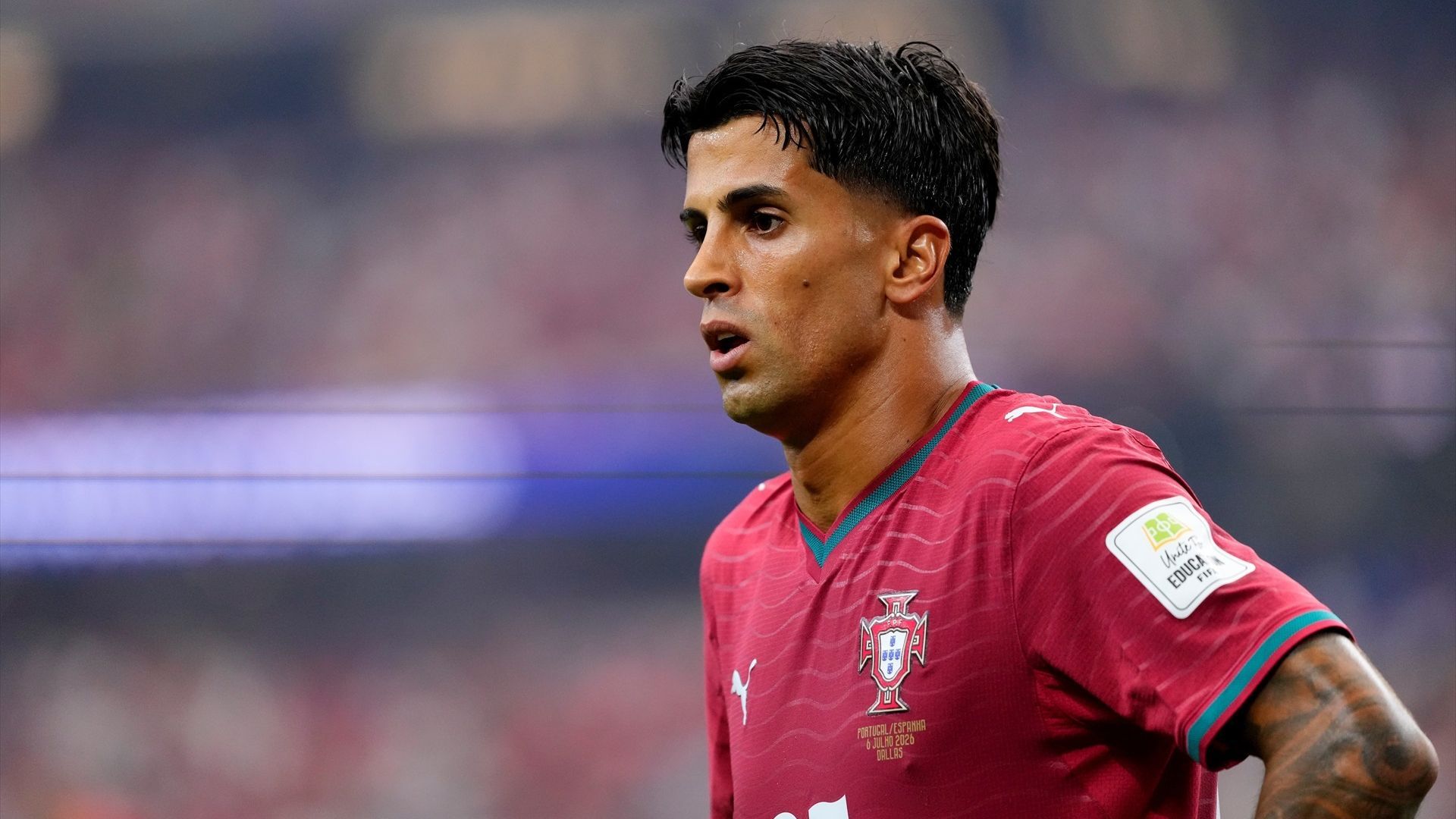 Joao Cancelo, en el Portugal-España