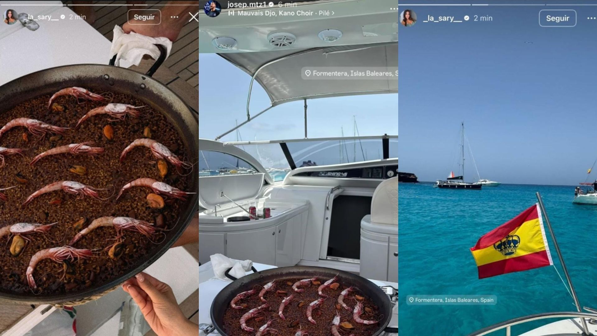 La paella y el barco