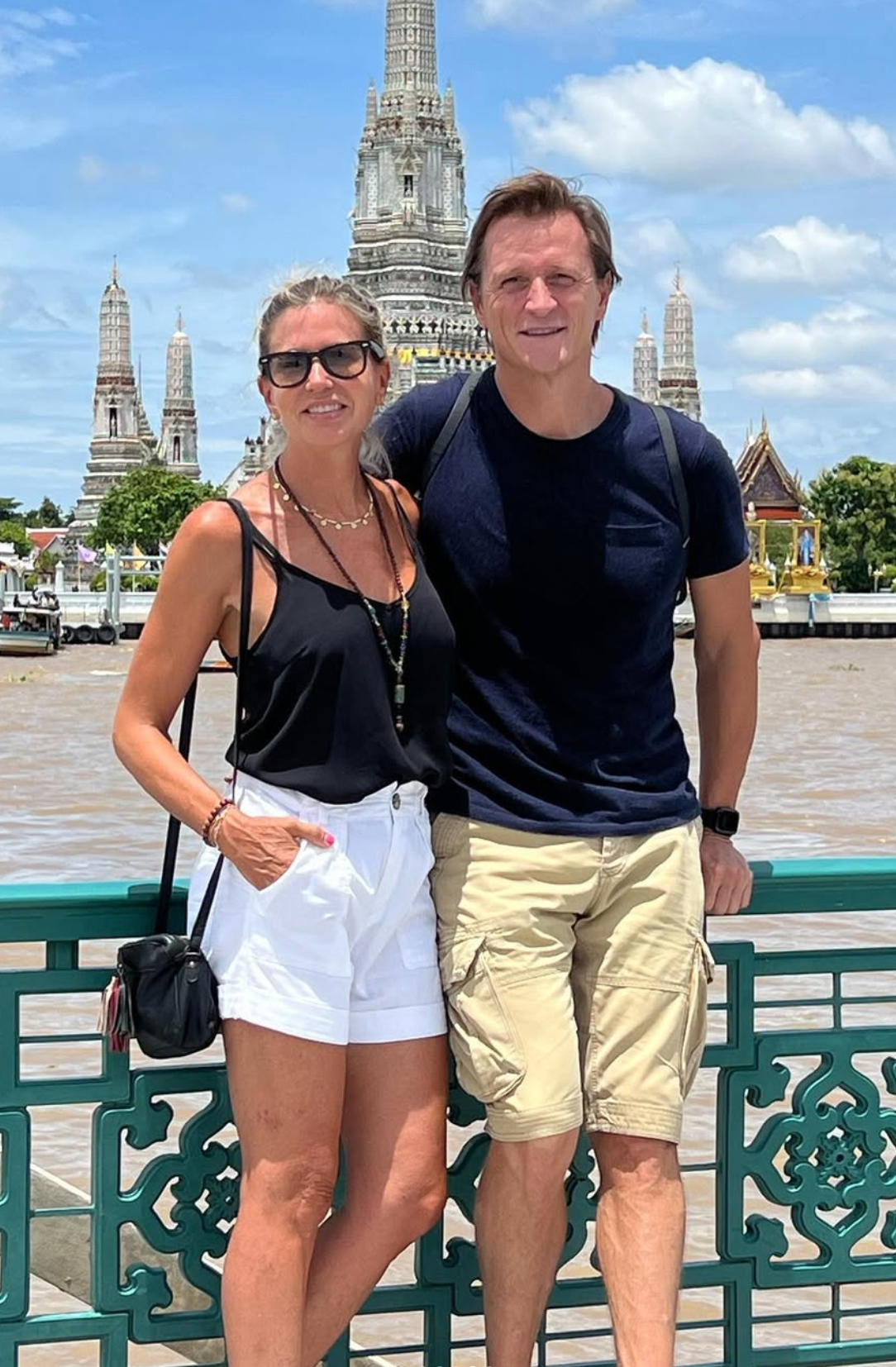 La pareja formada por Patricia Cerezo y Kiko Gámez en Bangkok