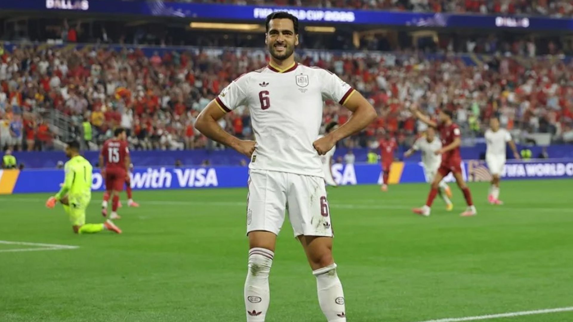 Mikel Merino tras marcar el gol de la victoria frente a Portugal Mikel Merino tras marcar el gol de la victoria frente a Portugal