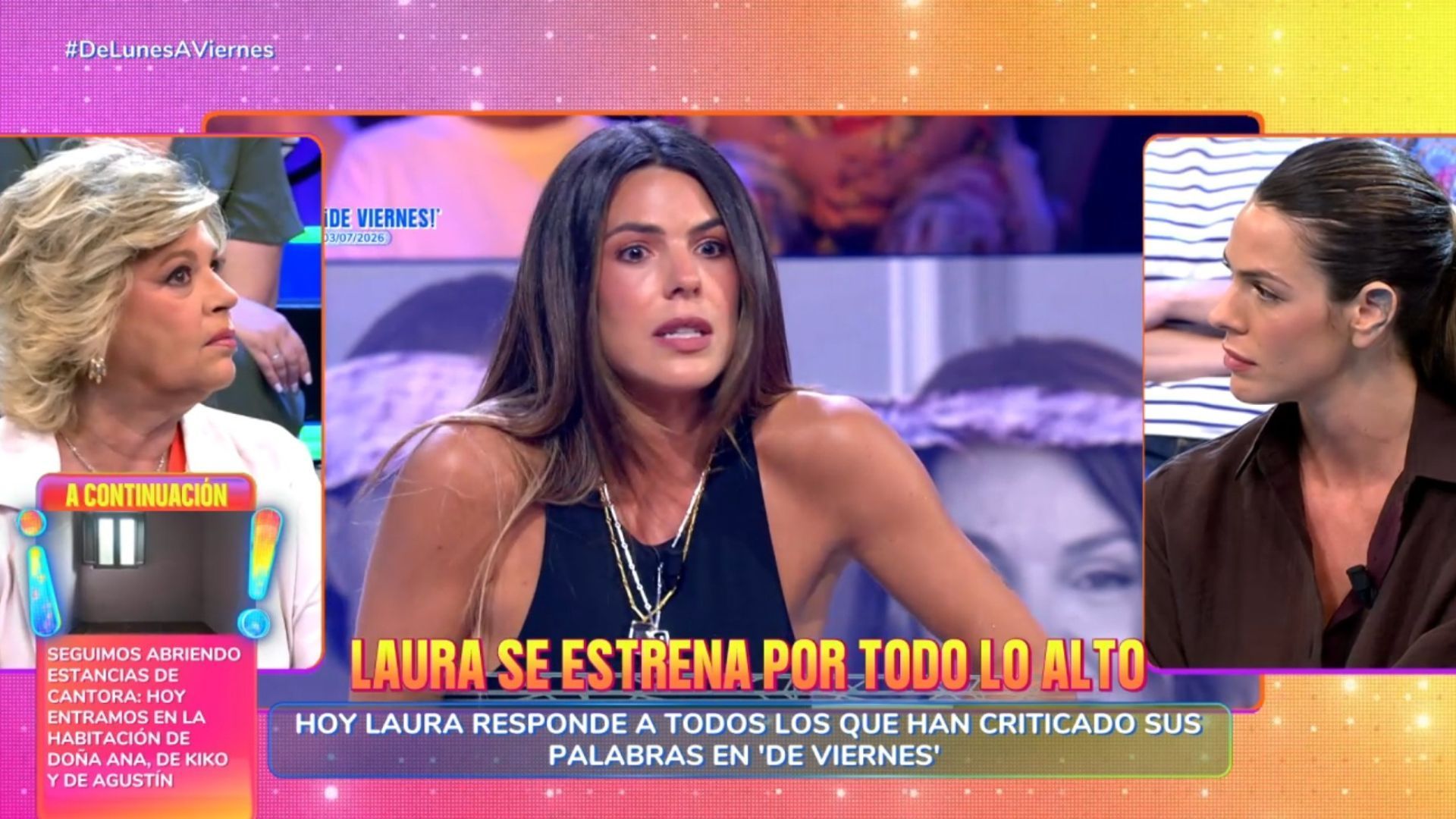 Terelu Campos se rompe en su momento más tenso con Laura Matamoros: "Yo he visto sufrir mucho a tu primo, mucho" Terelu Campos se rompe en su momento más tenso con Laura Matamoros: "Yo he visto sufrir mucho a tu primo, mucho"