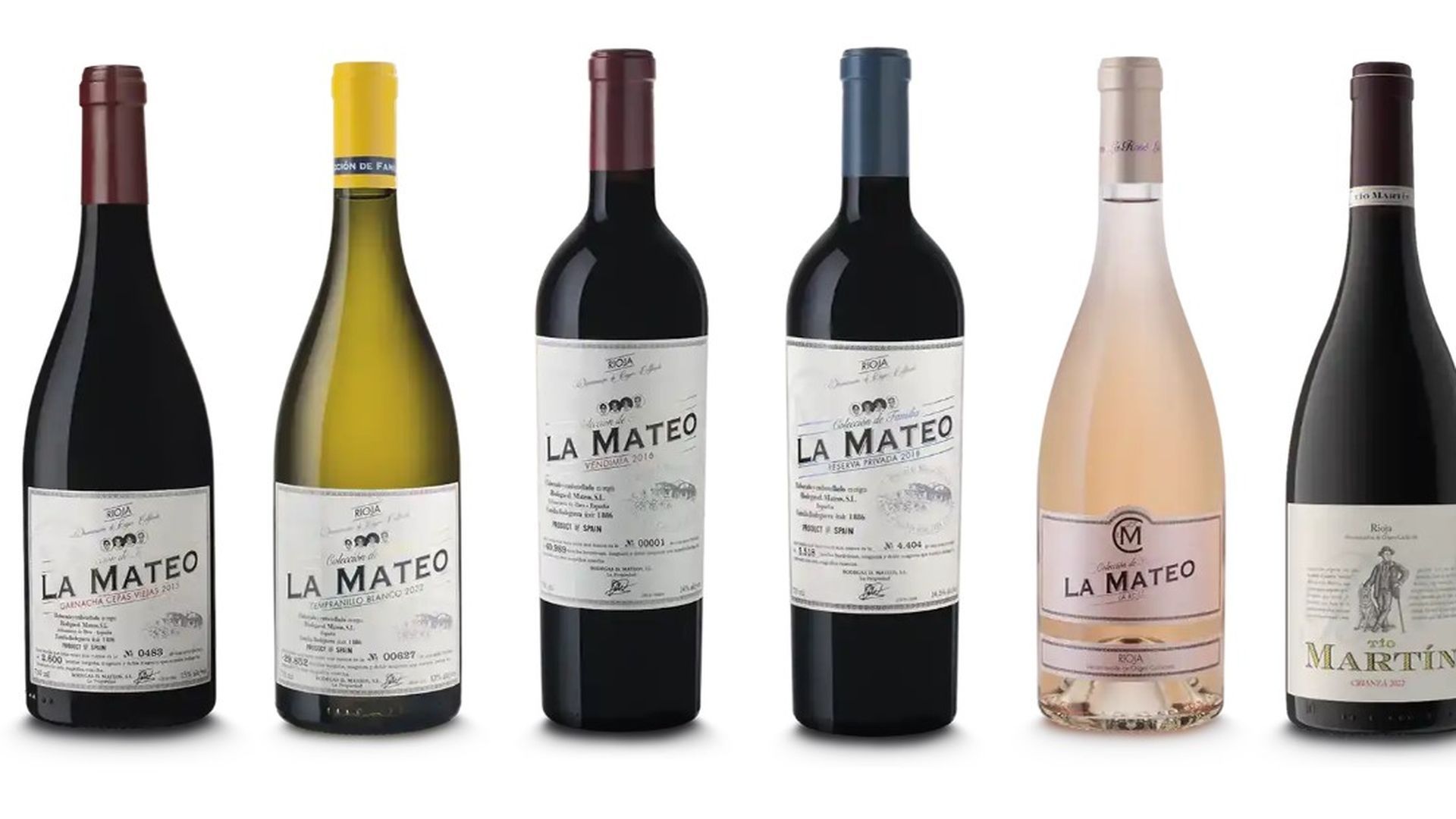 Vinos de Bodegas D. Mateo,