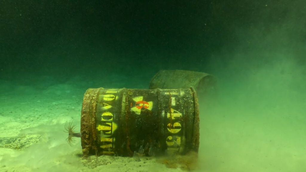 Los bidones radiactivos sumergidos frente a Galicia sufren un “avanzado estado de deterioro” tras más de 40 años bajo el mar