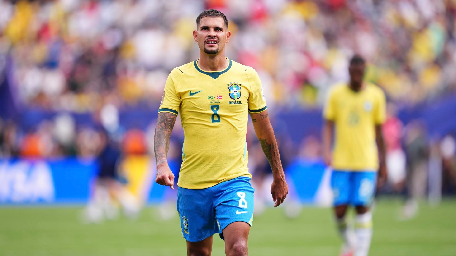 El jugador Bruno Guimaraes El jugador Bruno Guimaraes