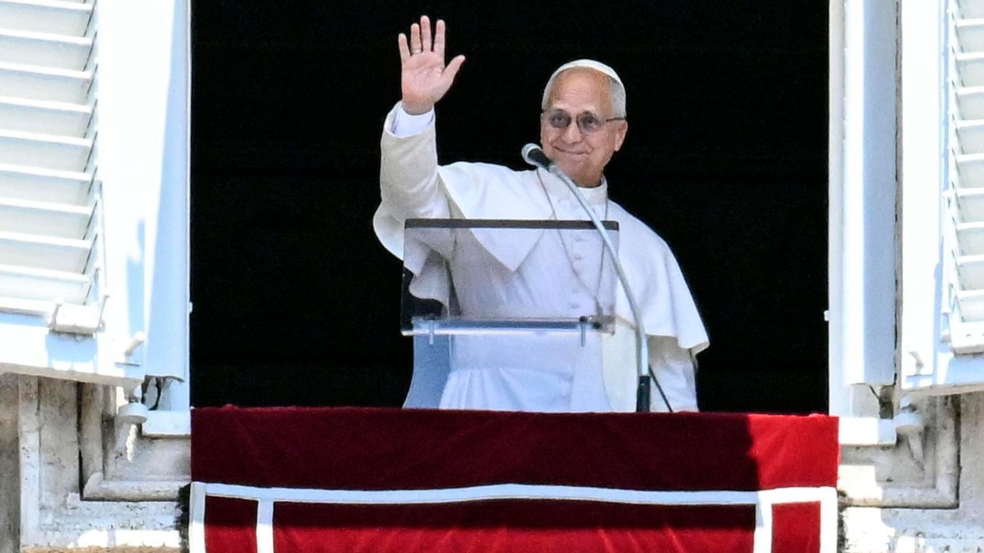 El papa León XIV, en su último acto público antes de iniciar sus vacaciones El papa León XIV, en su último acto público antes de iniciar sus vacaciones