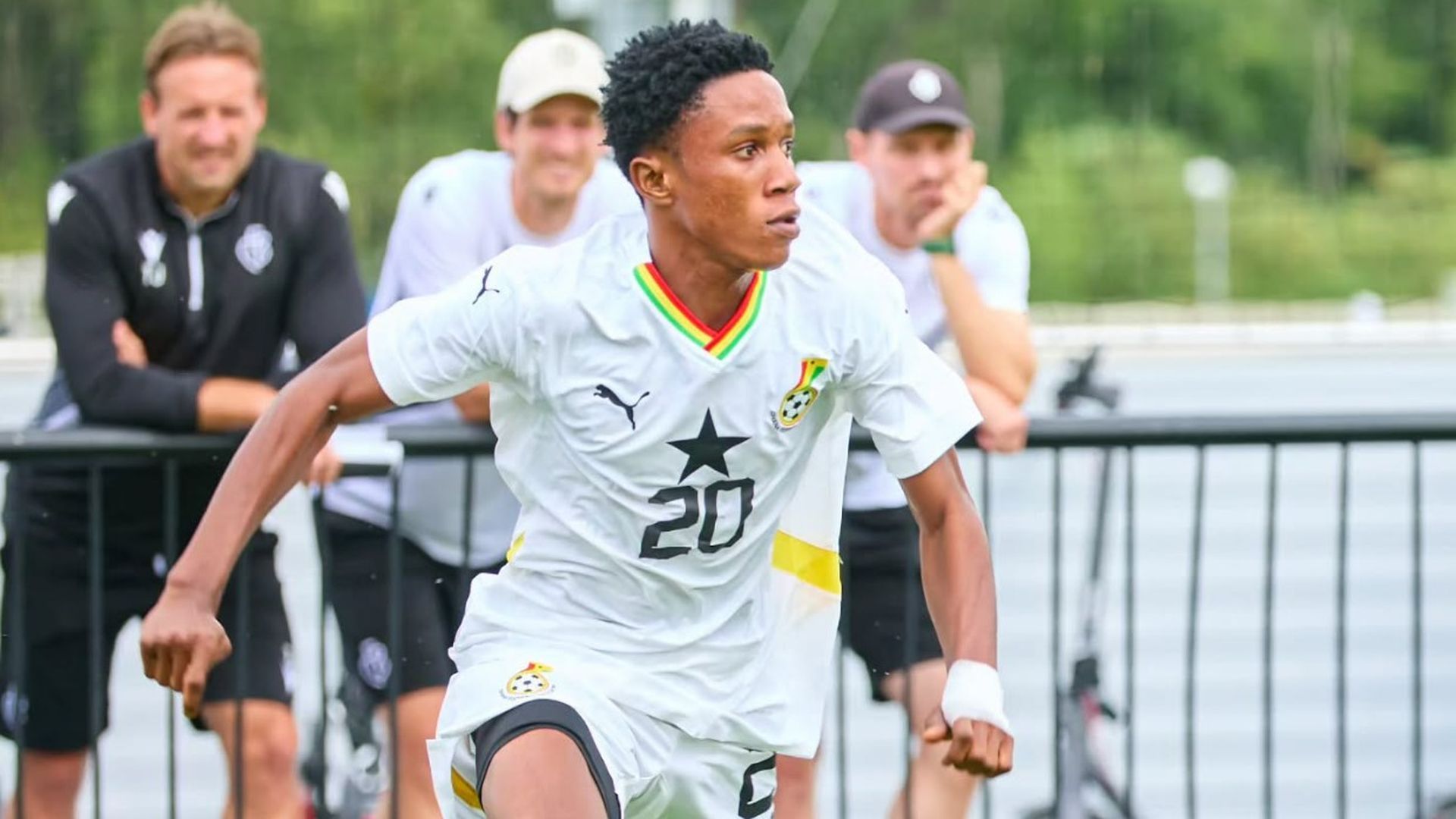 Emmanuel Abrokwa, en un partido de Ghana sub 19 Emmanuel Abrokwa, en un partido de Ghana sub 19
