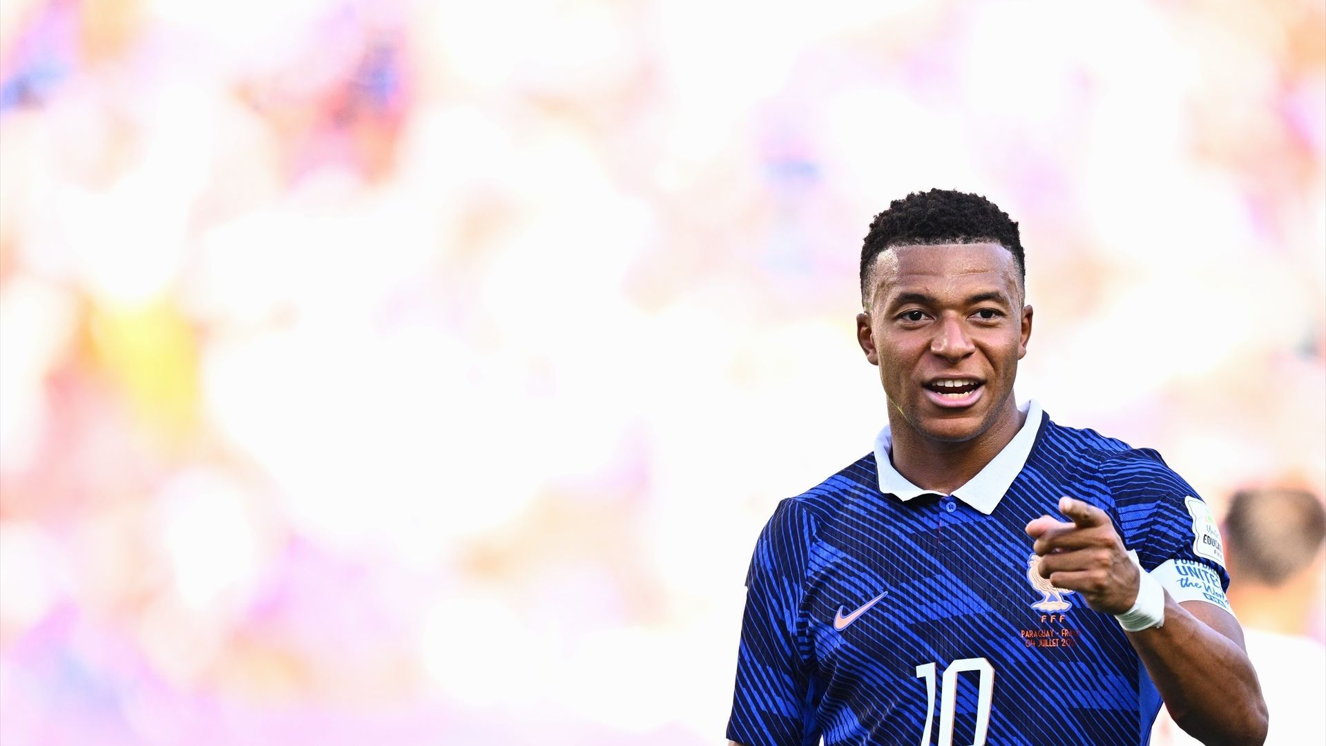 Kylian Mbappé, durante un partido del Mundial