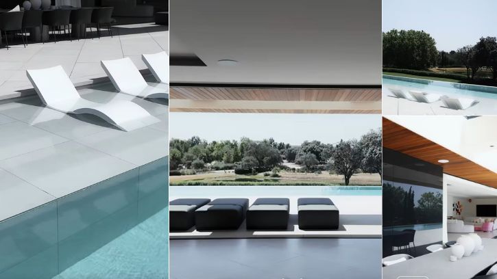 La piscina infinita es la gran protagonista