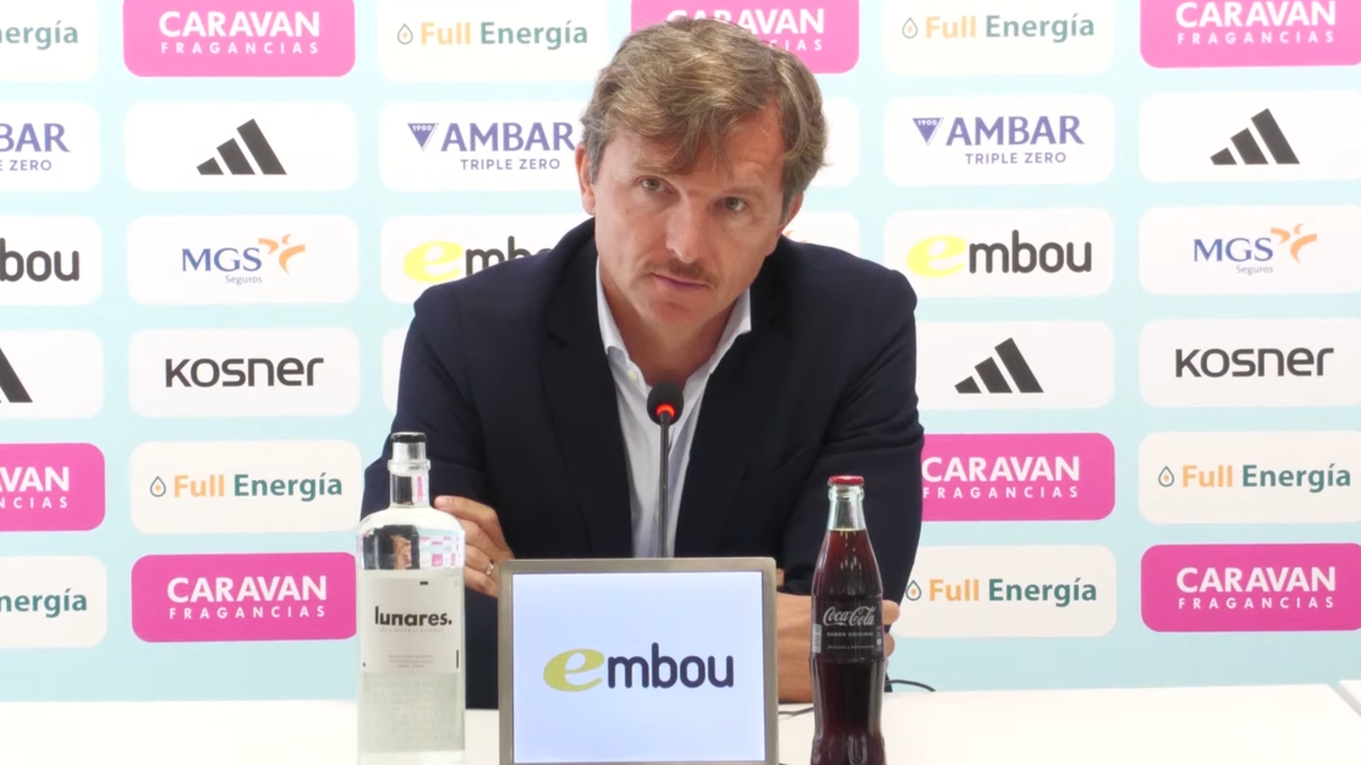 Lalo Arantegui en sala de prensa Lalo Arantegui en sala de prensa