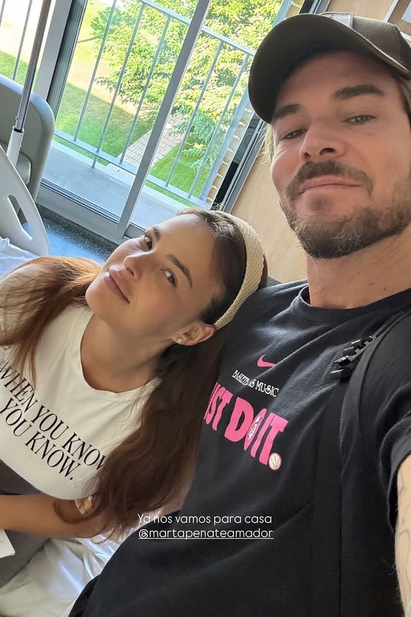 Marta Peñate ha podido regresar a casa con Tony Spina tras su reciente ingreso en el hospital