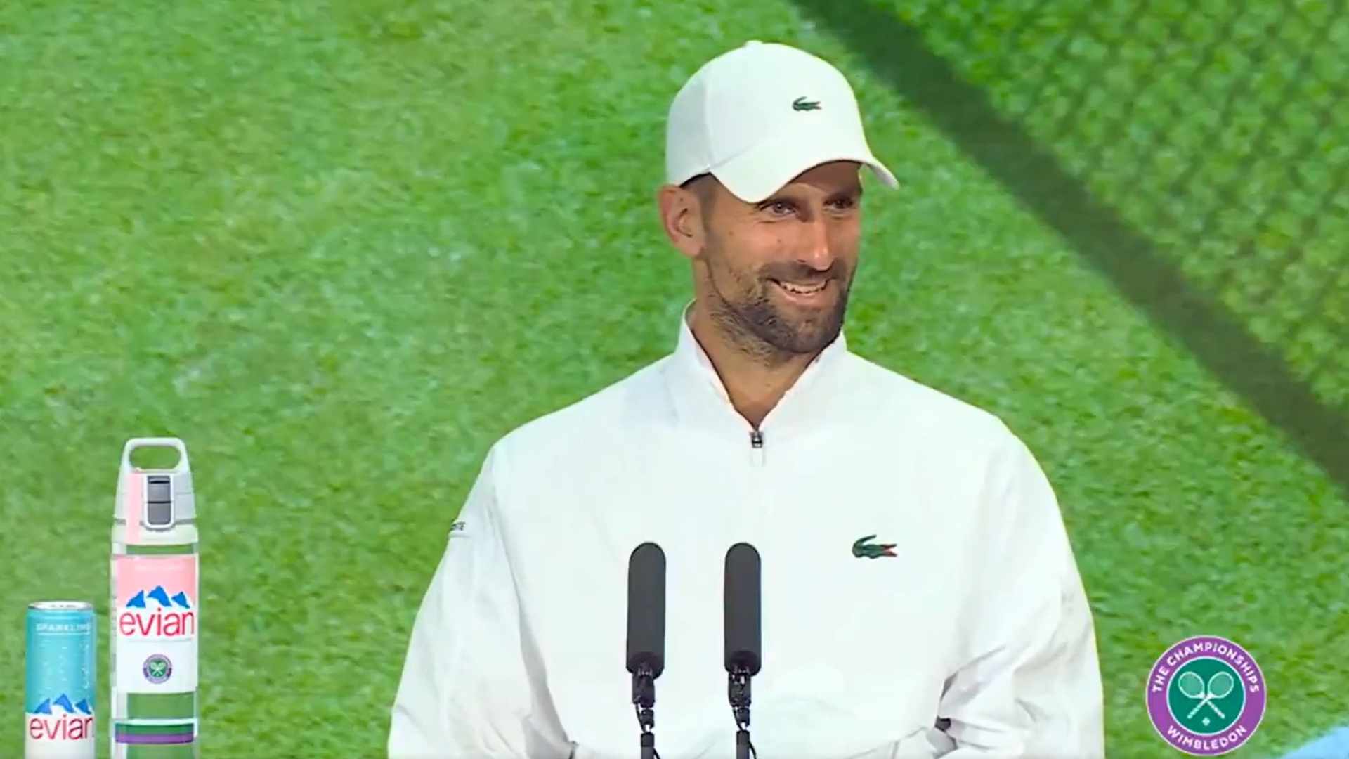 Novak Djokovic, durante la rueda de prensa Novak Djokovic, durante la rueda de prensa