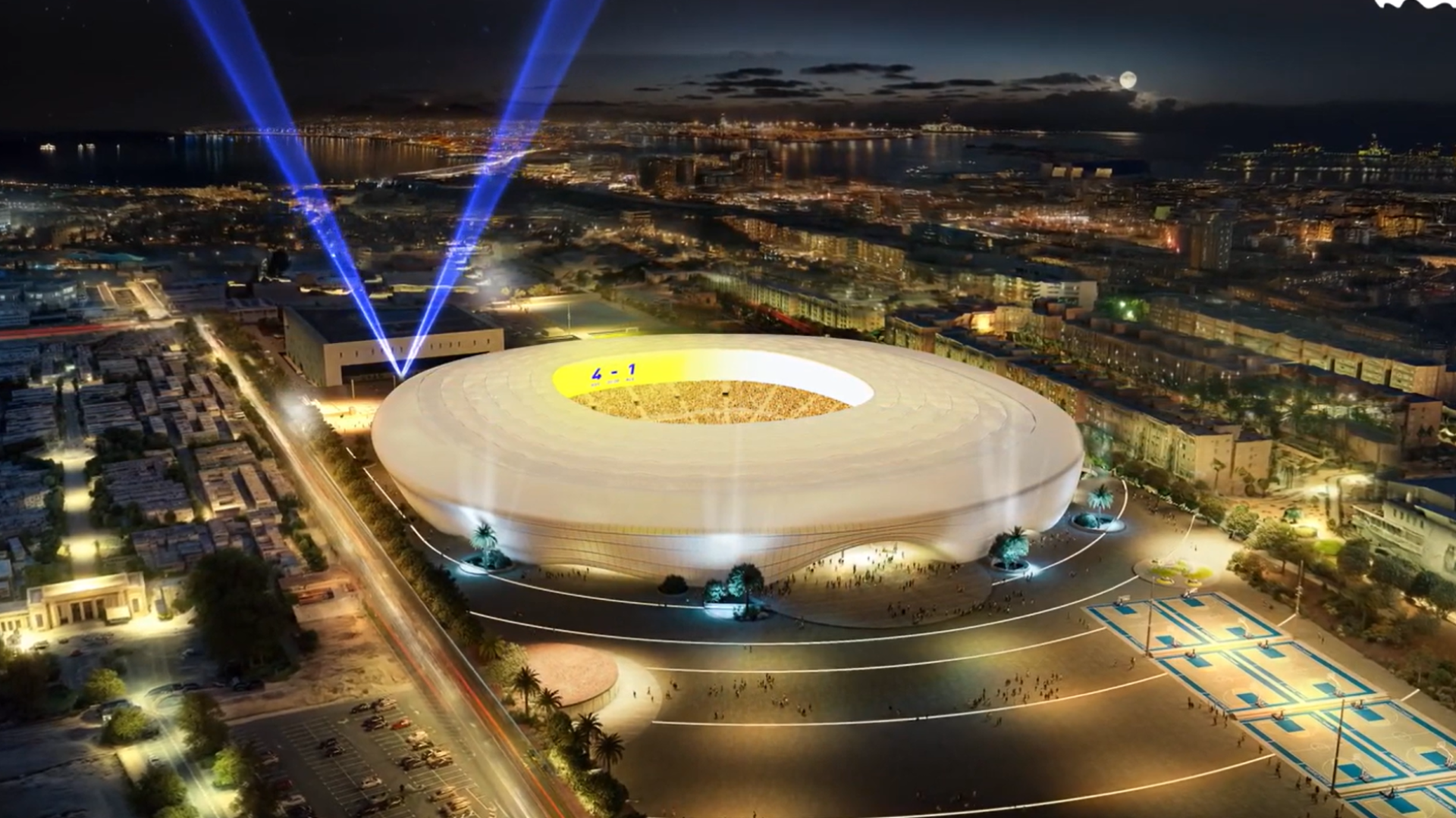 Recreación del nuevo estadio de Gran Canaria Recreación del nuevo estadio de Gran Canaria