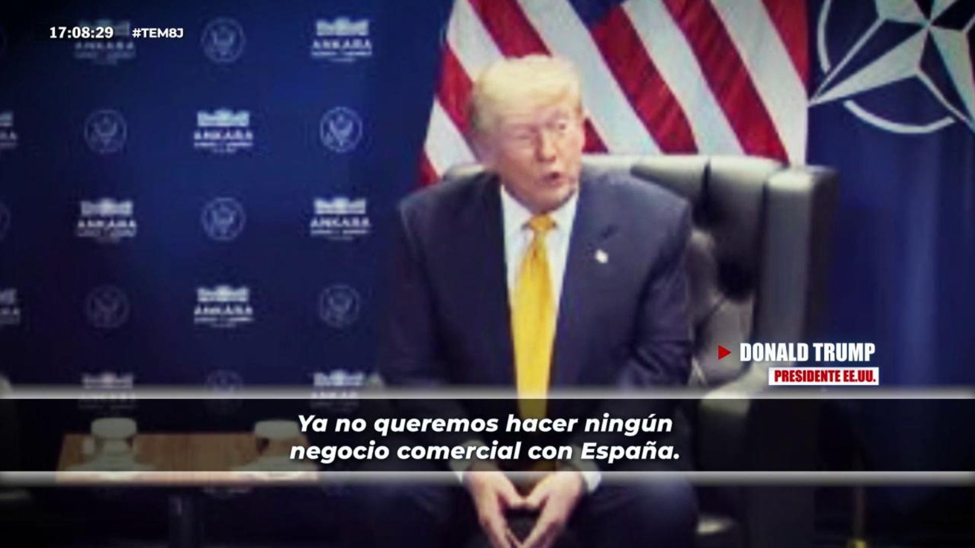 Trump amenaza con cortar el comercio con España