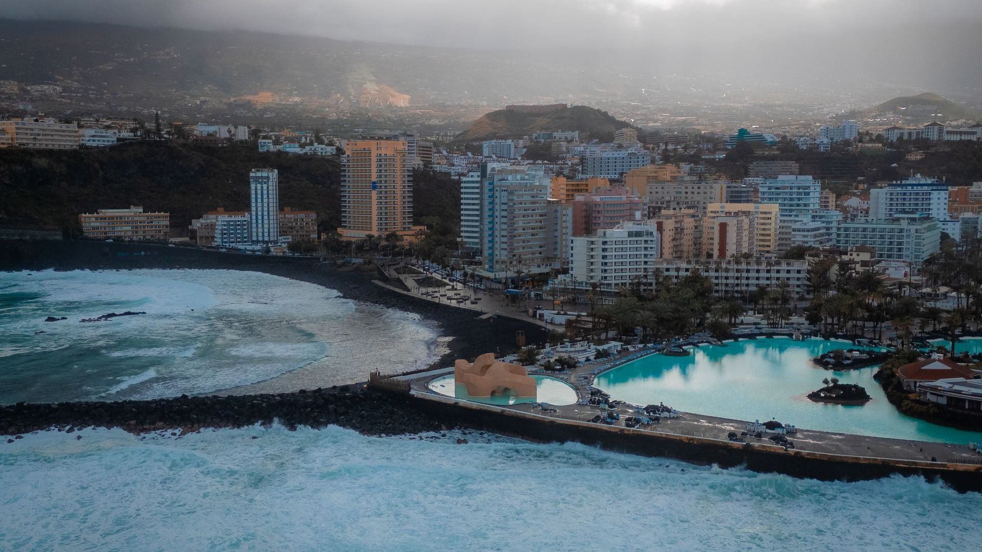 Una vista de Puerto de la Cruz