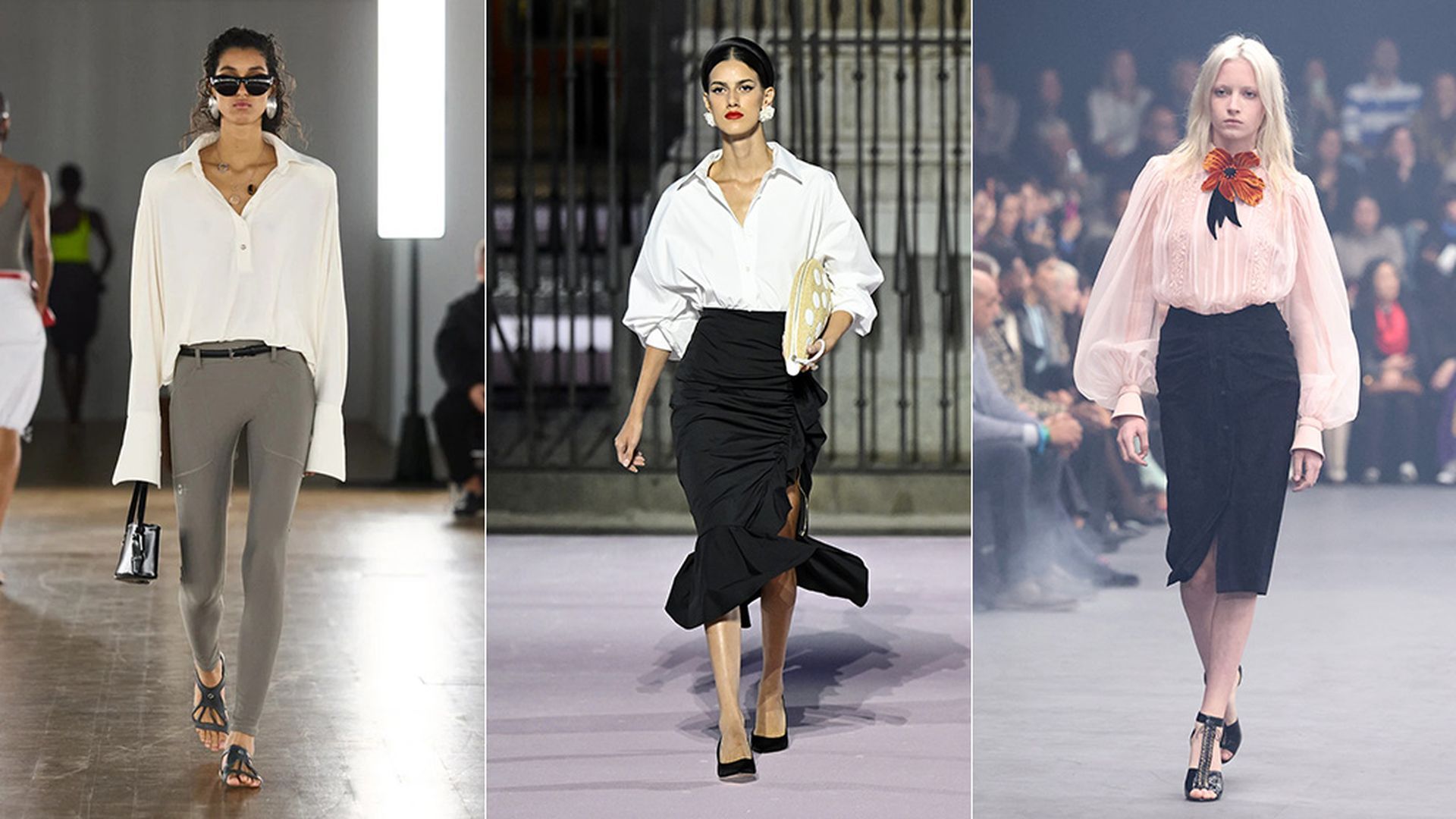 Desfiles de Coperni, Carolina Herrera y Valentino