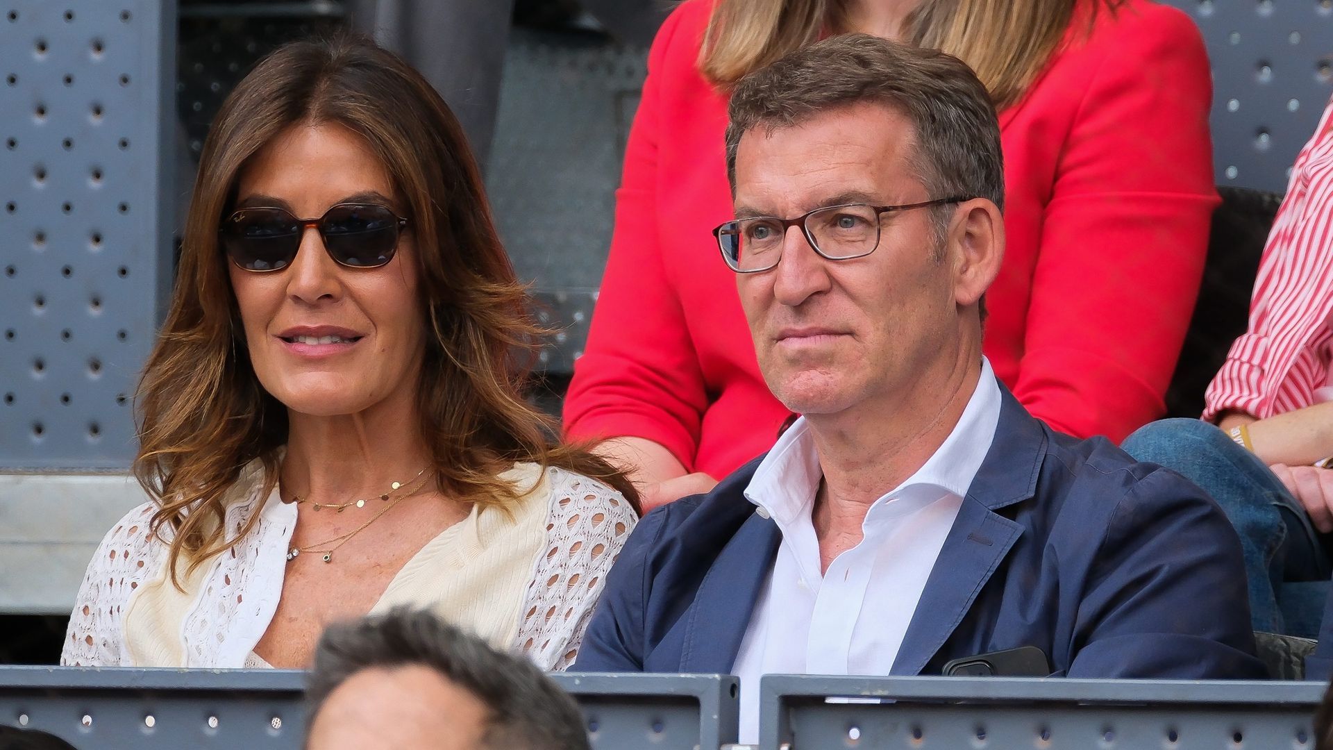 Eva Cárdenas y su marido en el Mutua Madrid Open Eva Cárdenas y su marido en el Mutua Madrid Open