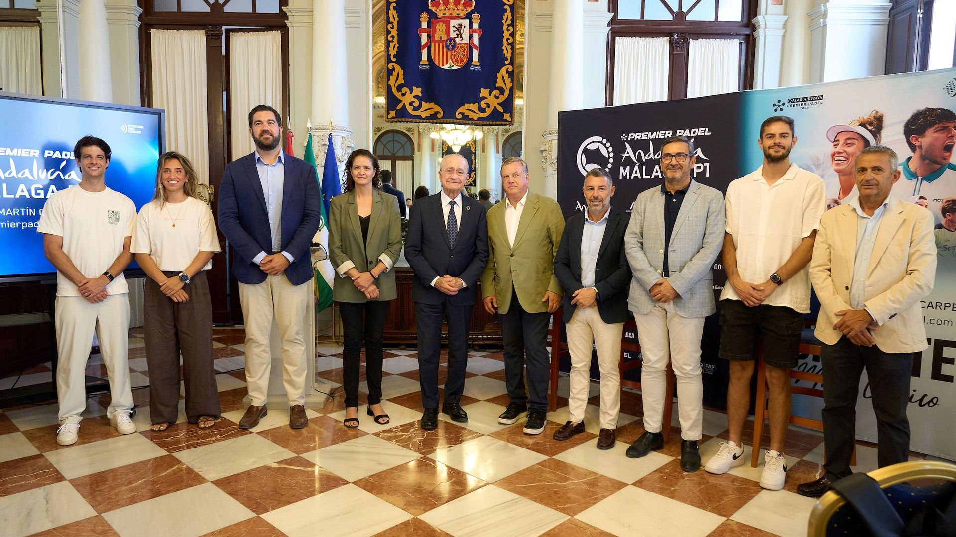 Foto de familia de la presentación del evento en la capital malagueña. Foto de familia de la presentación del evento en la capital malagueña.