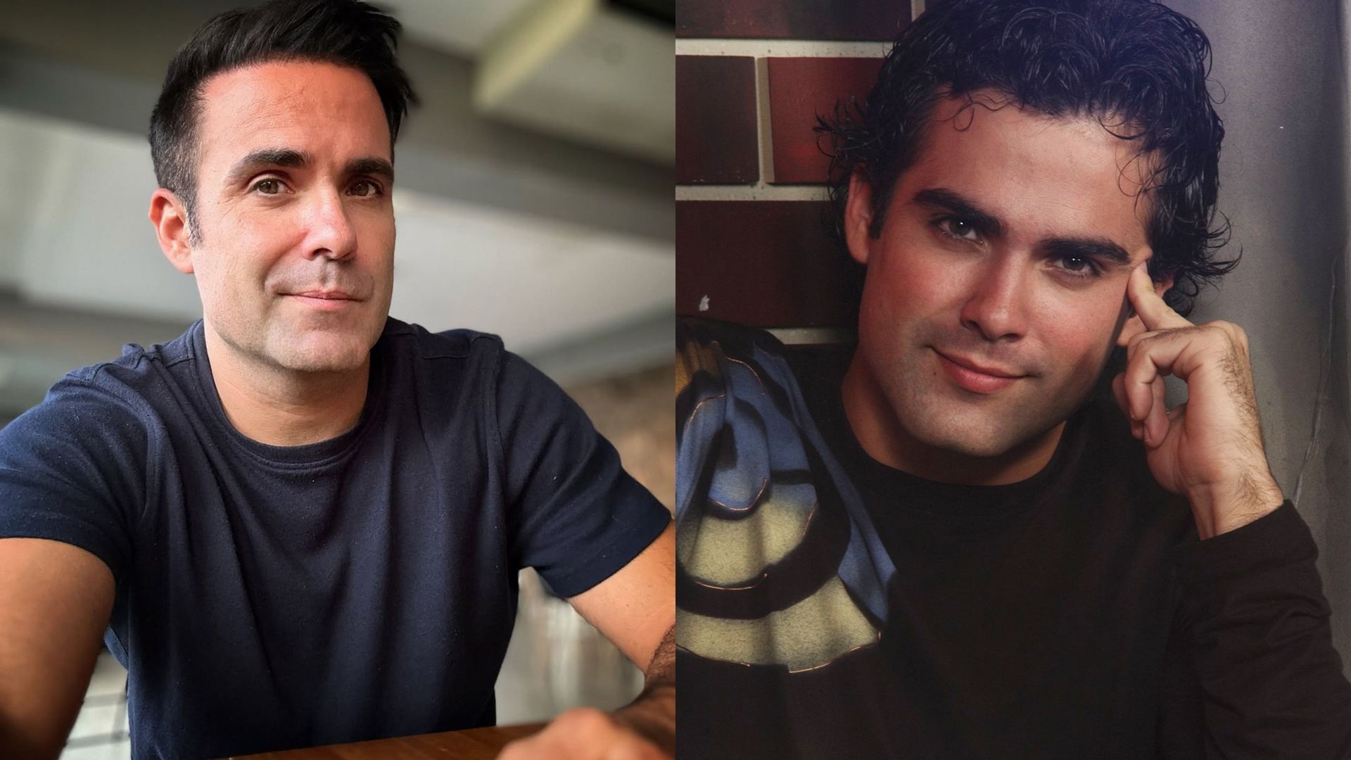 Fotomontaje: Naím Thomas, en la actualidad y en sus comienzos como cantante Fotomontaje: Naím Thomas, en la actualidad y en sus comienzos como cantante