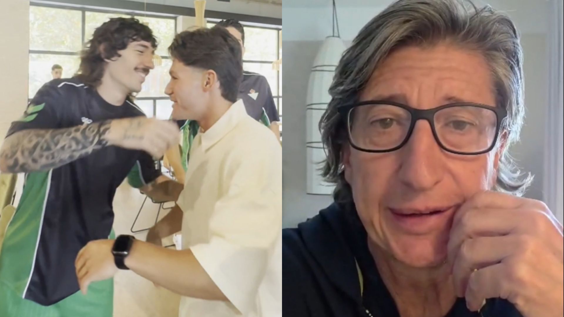 Fran García saluda a Héctor Bellerín y la imagen de la broma de Juan Carlos Rivero