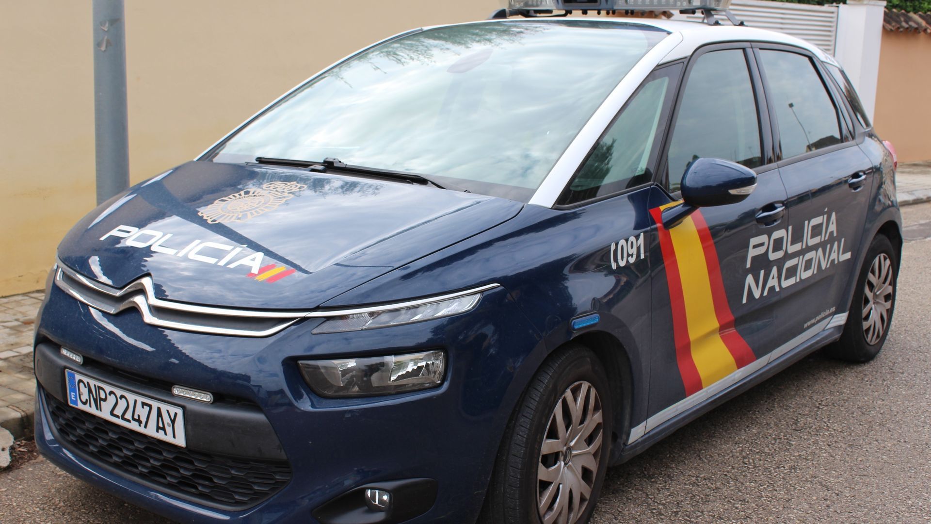 Imagen de archivo de un coche de la Policía Nacional Imagen de archivo de un coche de la Policía Nacional