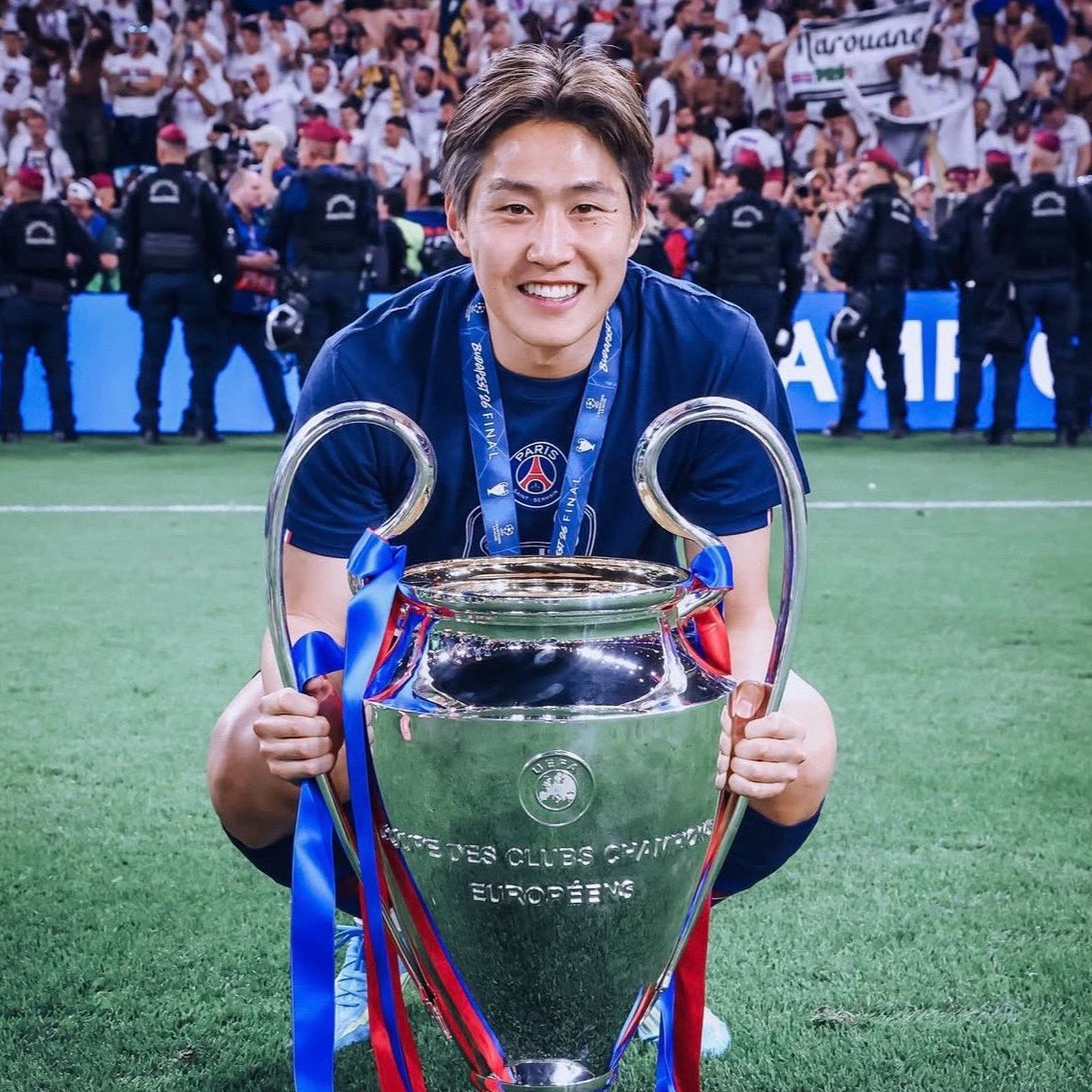 Kang-In Lee con la Champions League de esta temporada
