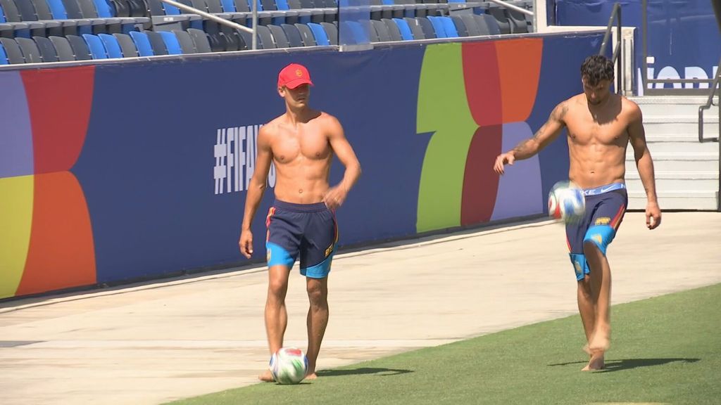 Pubill y Llorente con la Selección Española