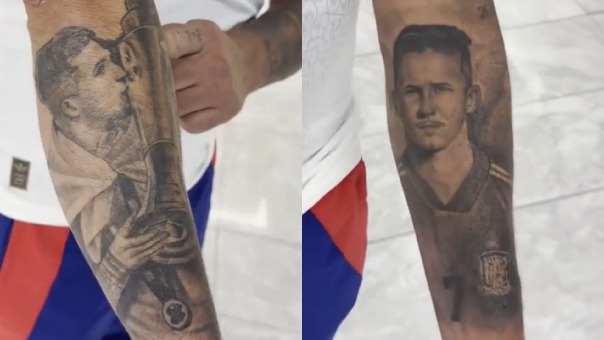 Los tatuajes de Carmelo, padre de Yeremy Pino Los tatuajes de Carmelo, padre de Yeremy Pino