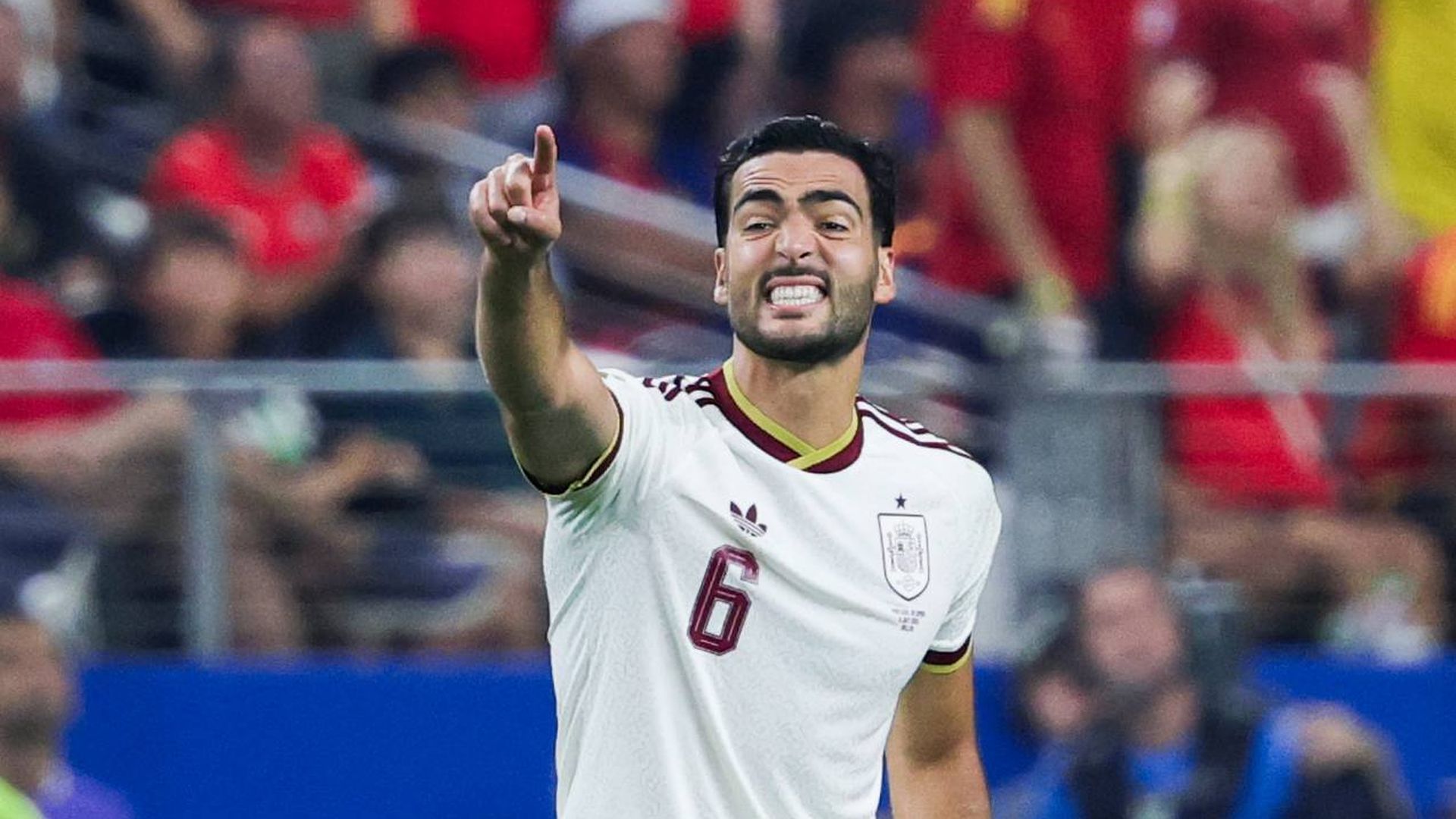 Mikel Merino en el Portugal-España Mikel Merino en el Portugal-España