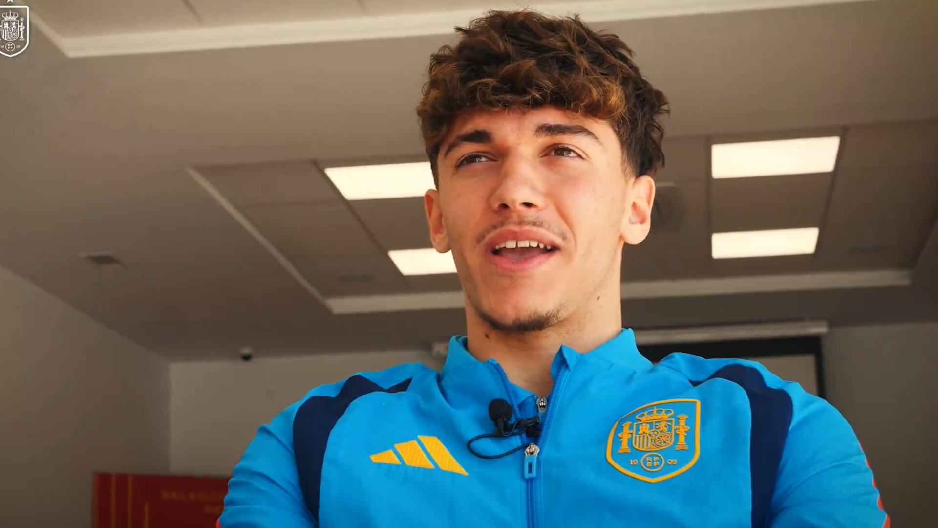 Thiago Pitarch, en una entrevista con la selección Thiago Pitarch, en una entrevista con la selección