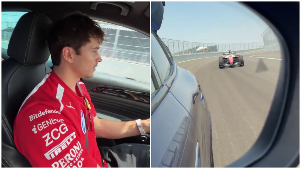 Charles Leclerc y Lewis Hamilton protagonizan el primer pique en el Madring