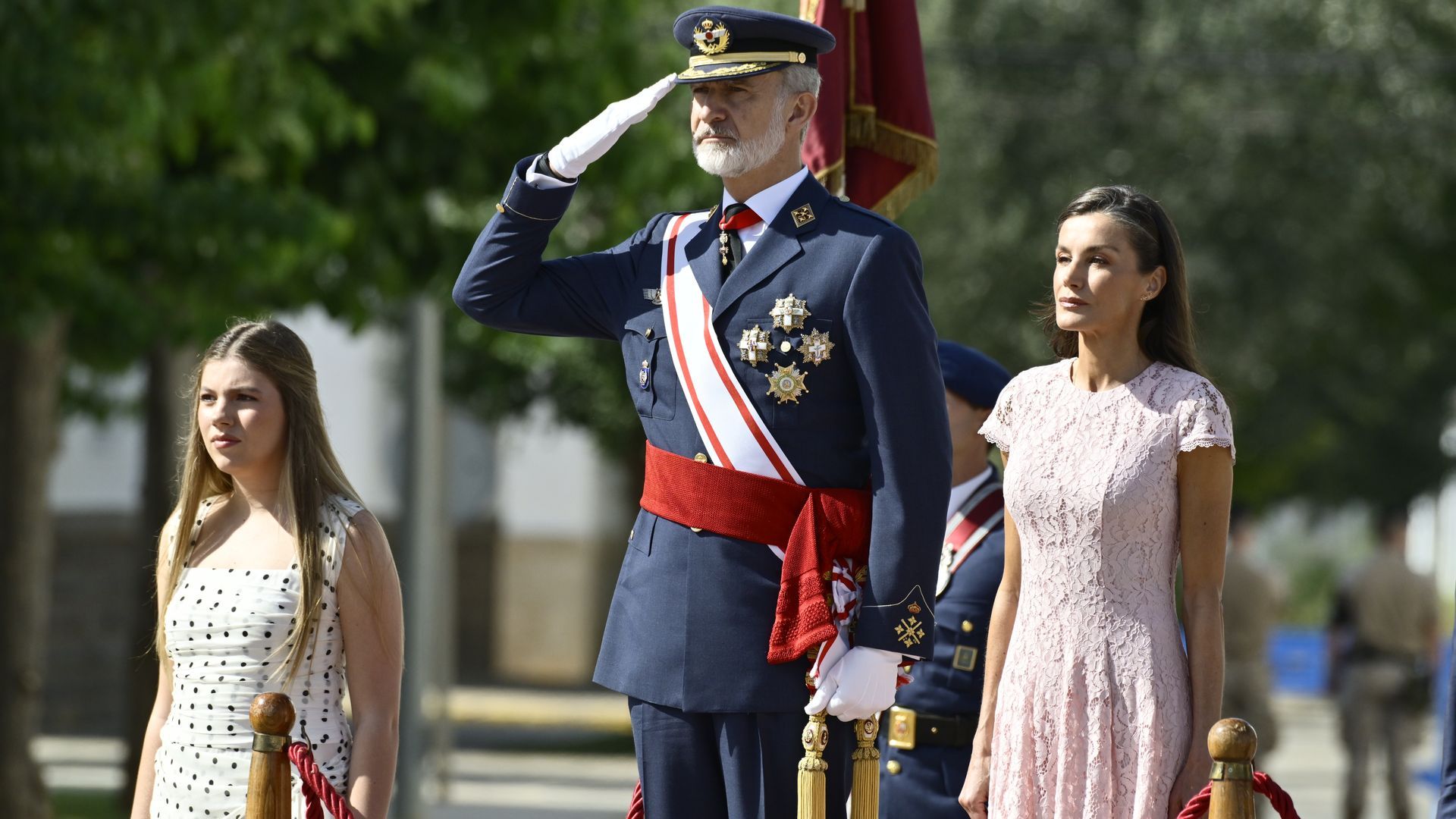 El rey Felipe, la reina Letizia y la infanta Sofía este 10 de julio