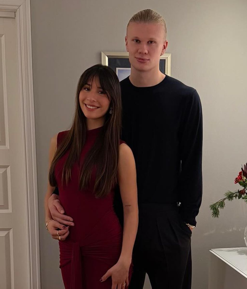 Erling Haaland e Isabel Haugseng