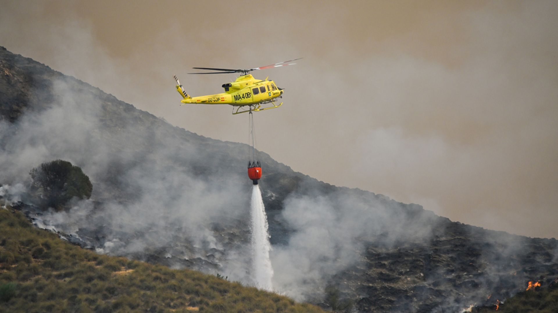 Incendio en Los Gallardos, Almería| Cuatro heridos de gravedad han sido trasladados en helicóptero hasta el hospital de Sevilla